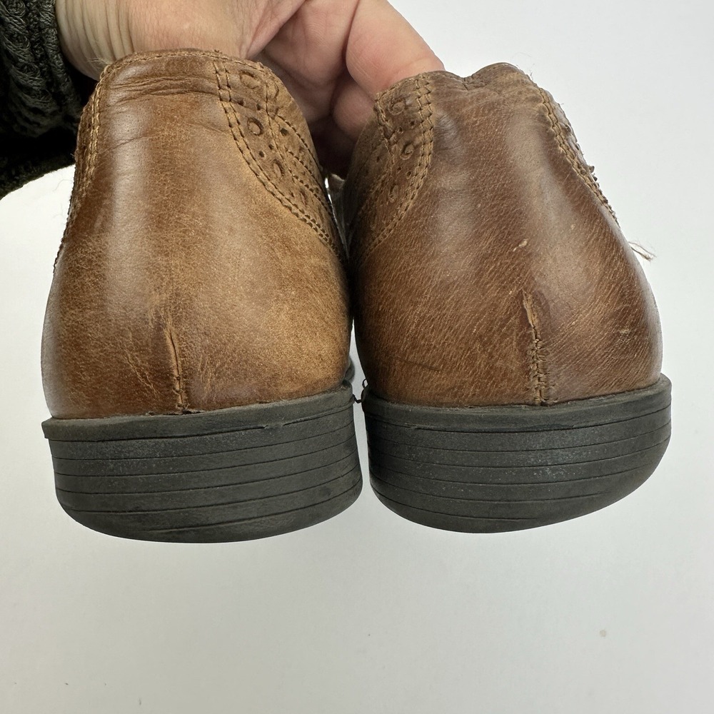 Steve Madden Neville Wingtip Oxford Dress Shoes Brown Leather Men's Size 12 - Picture 14 of 15
